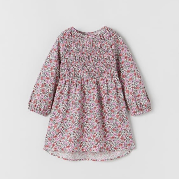 Zara Other - Zara Kids Smocked Floral Dress & Matching Cross Body Bag